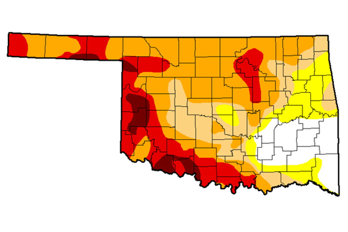 The July 29 update of the U.S. Drought Monitor, which doesn't reflect the full impact of this week's rainfall.